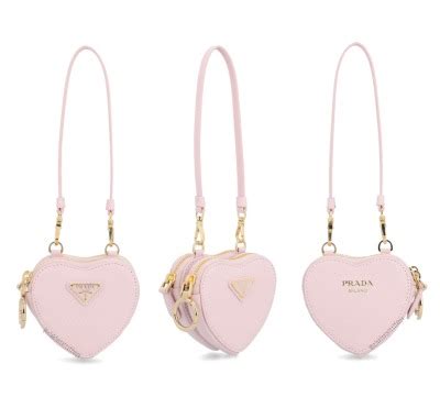 prada heart shaped coin purse|prada coin purse website.